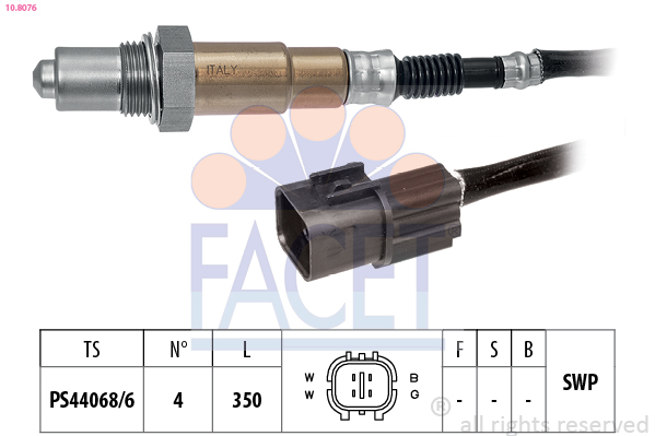 Sonda Lambda FACET 10.8076