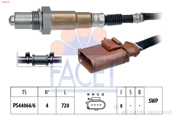 Sonda Lambda FACET 10.8177