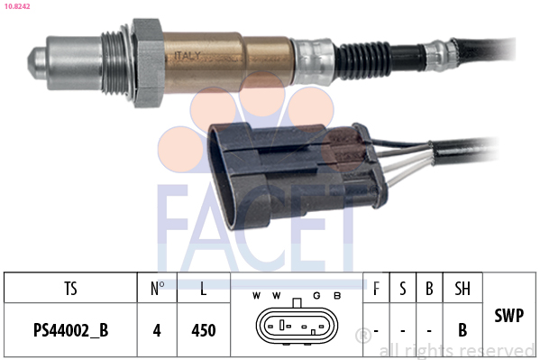 Sonda Lambda FACET 10.8242