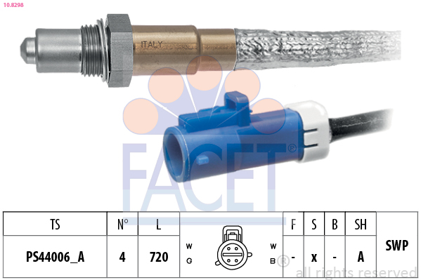 Sonda Lambda FACET 10.8298