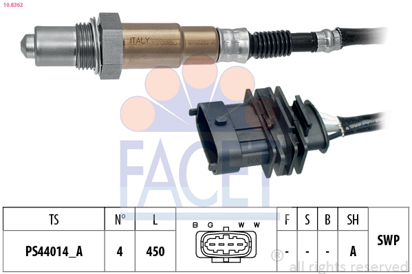 Sonda Lambda OPEL ASTRA H (A04) 1.6 (L48)  benzina 105 cai FACET 10.8362