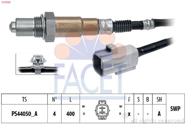 Sonda Lambda FACET 10.8368