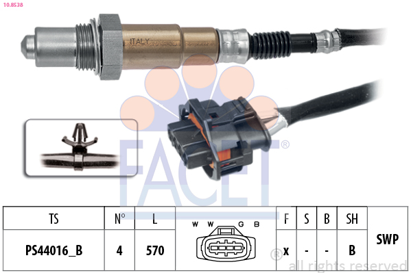 Sonda Lambda OPEL ASTRA H (A04) 1.6 (L48)  benzina 105 cai FACET 10.8538