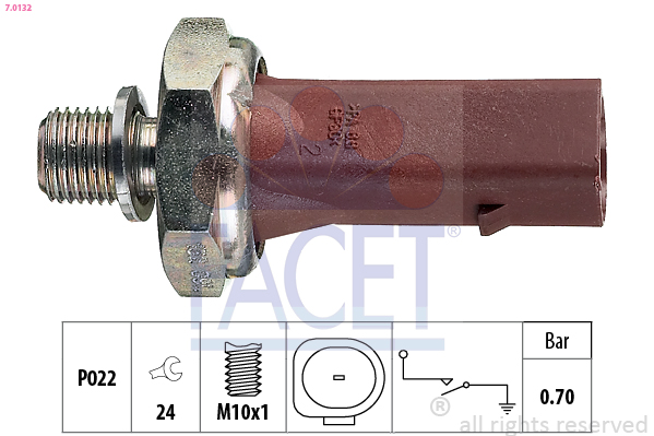 Senzor presiune ulei AUDI A4 B7 (8EC) 2.0 TDI  diesel 140 cai FACET 7.0132