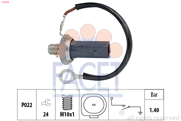Senzor presiune ulei VW PASSAT B6 Variant (3C5) 2.0 FSI  benzina 150 cai FACET 7.0159