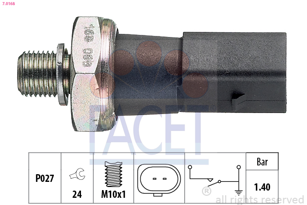 Senzor presiune ulei VW PASSAT B6 Variant (3C5) 2.0 FSI  benzina 150 cai FACET 7.0168