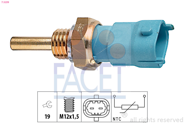 Senzor temperatura ulei FACET 7.3239