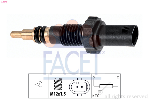 Senzor temperatura lichid de racire BMW Seria 3 (E90) 318 d  diesel 143 cai FACET 7.3348