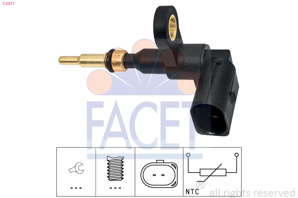 Senzor temperatura lichid de racire VW GOLF VII Variant (BA5, BV5) 2.0 TDI  diesel 150 cai FACET 7.3377