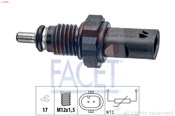 Senzor temperatura ulei VW PASSAT B8 (3G2, CB2) 2.0 TDI diesel 184 cai FACET 7.3378