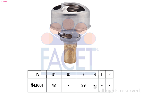Termostat lichid racire FACET 7.8246