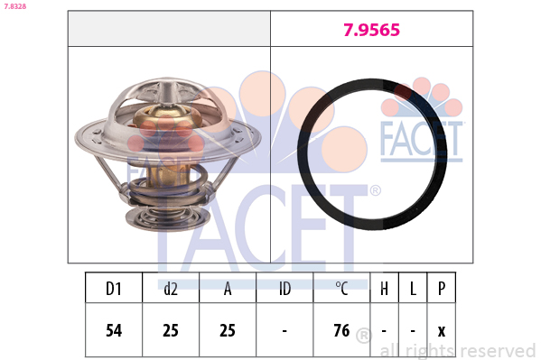 Termostat lichid racire FACET 7.8328