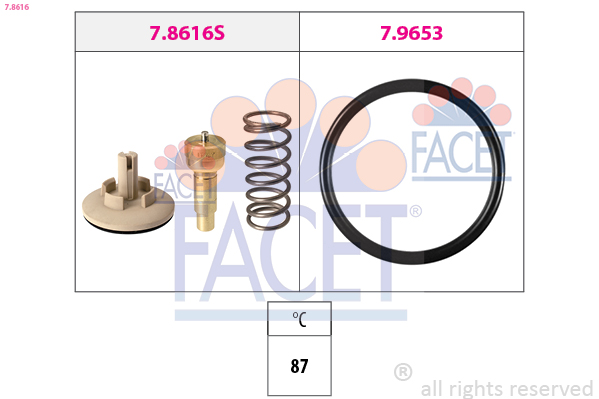 Termostat lichid racire FACET 7.8616