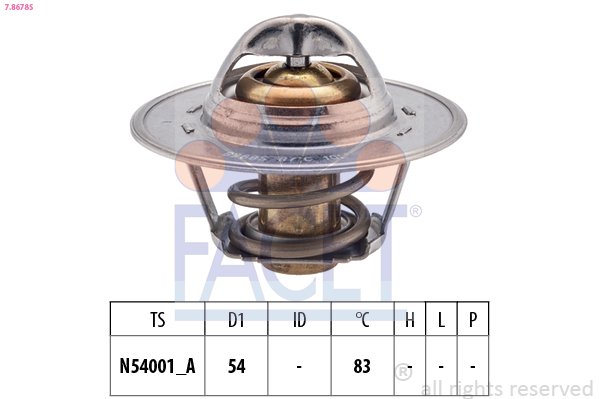 Termostat lichid racire FACET 7.8678S