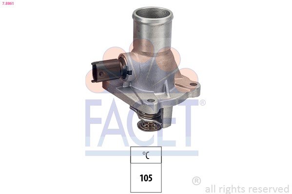 Termostat lichid racire OPEL ASTRA J (P10) 1.6 (68)  benzina 115 cai FACET 7.8861