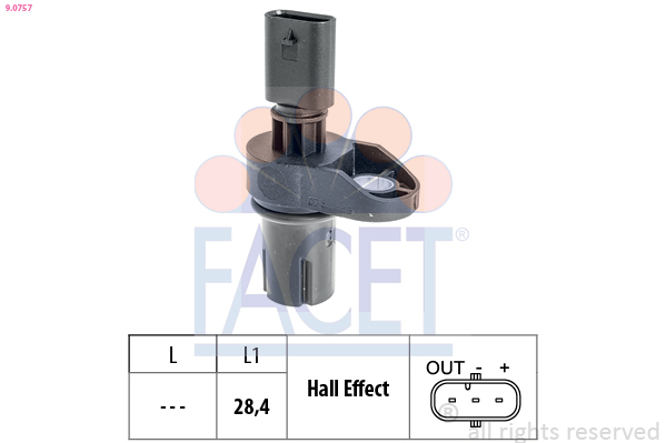 Senzor pozitie ax cu came BMW Seria 3 (E90) 318 d  diesel 143 cai FACET 9.0757