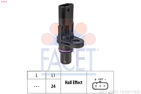 Senzor turatie VW GOLF VII Variant (BA5, BV5) 2.0 TDI  diesel 150 cai FACET 9.0774