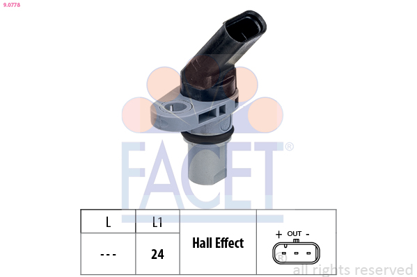 Senzor turatie VW GOLF VII Variant (BA5, BV5) 2.0 TDI  diesel 150 cai FACET 9.0778