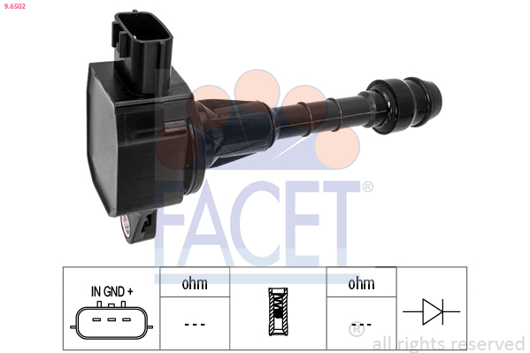 Bobina de inductie NISSAN MICRA II (K11) 1.0 i 16V  benzina 54 cai FACET 9.6502