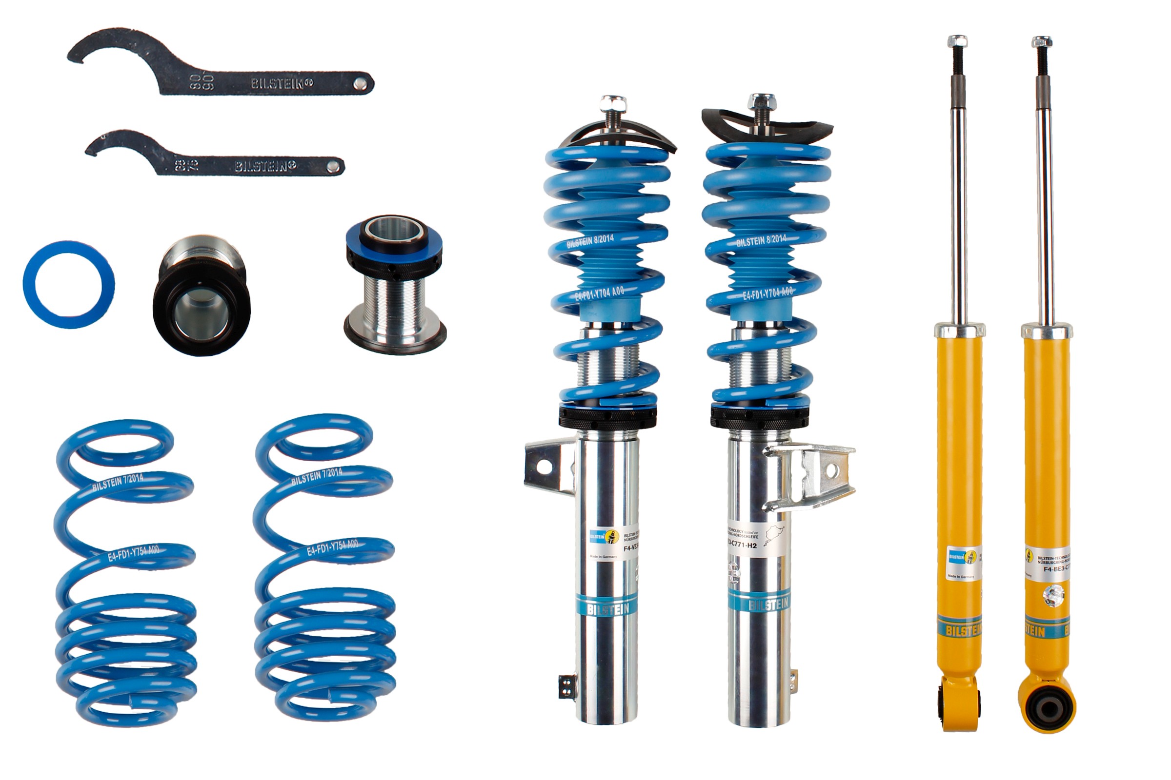 Set suspensie arcuri elicoidale / amortizoare VW TOURAN (1T1, 1T2) 1.9 TDI diesel 100 cai BILSTEIN 47-127708