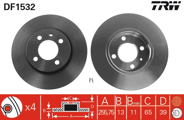 Disc frana TRW DF1532