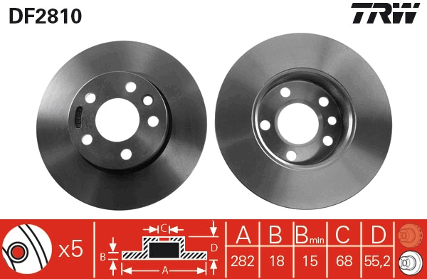 Disc frana TRW DF2810