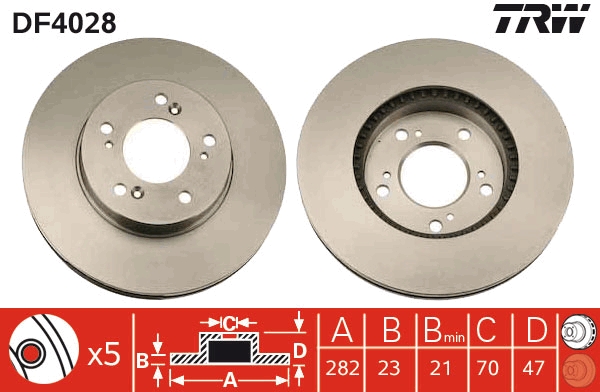 Disc frana TRW DF4028