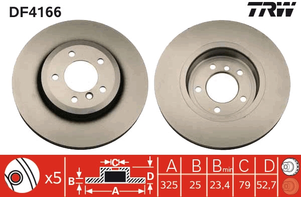 Disc frana TRW DF4166