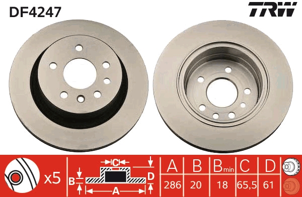 Disc frana TRW DF4247