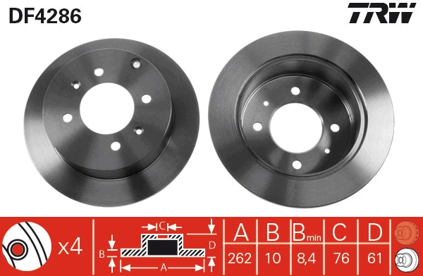 Disc frana TRW DF4286