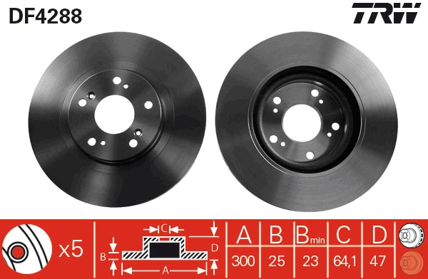 Disc frana TRW DF4288