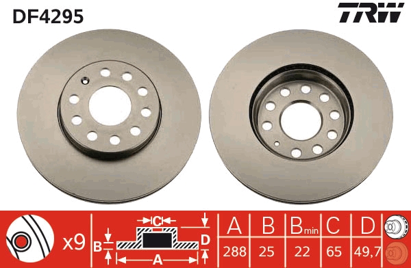 Disc frana TRW DF4295