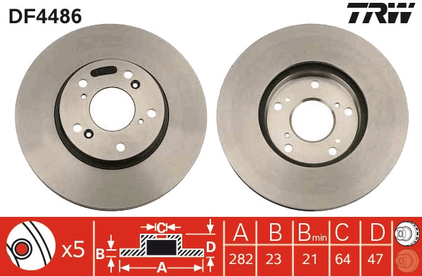 Disc frana TRW DF4486
