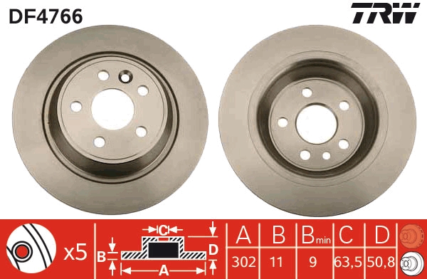 Disc frana TRW DF4766