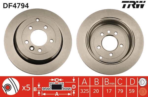 Disc frana TRW DF4794