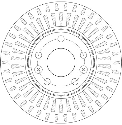 Disc frana TRW DF6184
