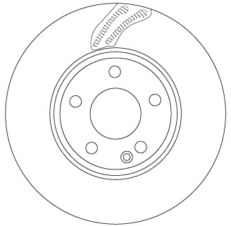 Disc frana TRW DF6591