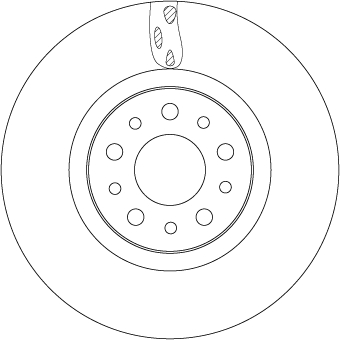 Disc frana TRW DF6933