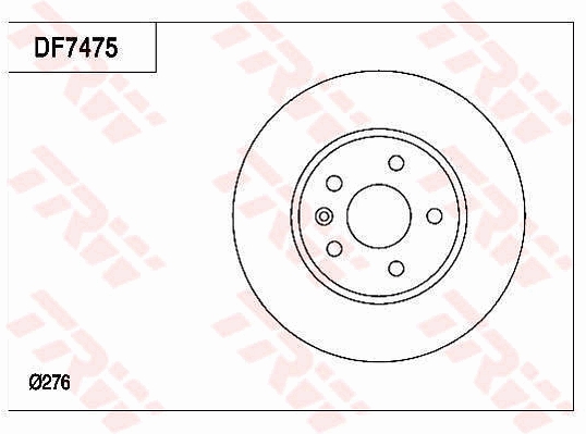 Disc frana TRW DF7475