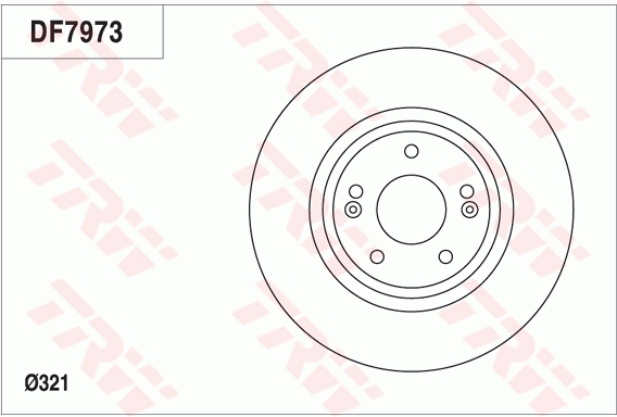 Disc frana TRW DF7973