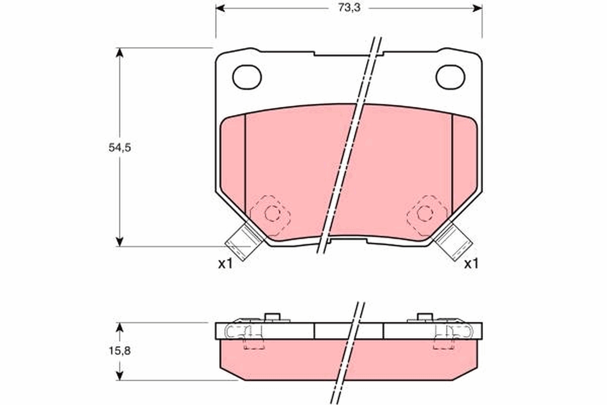 Placute frana TRW GDB1007