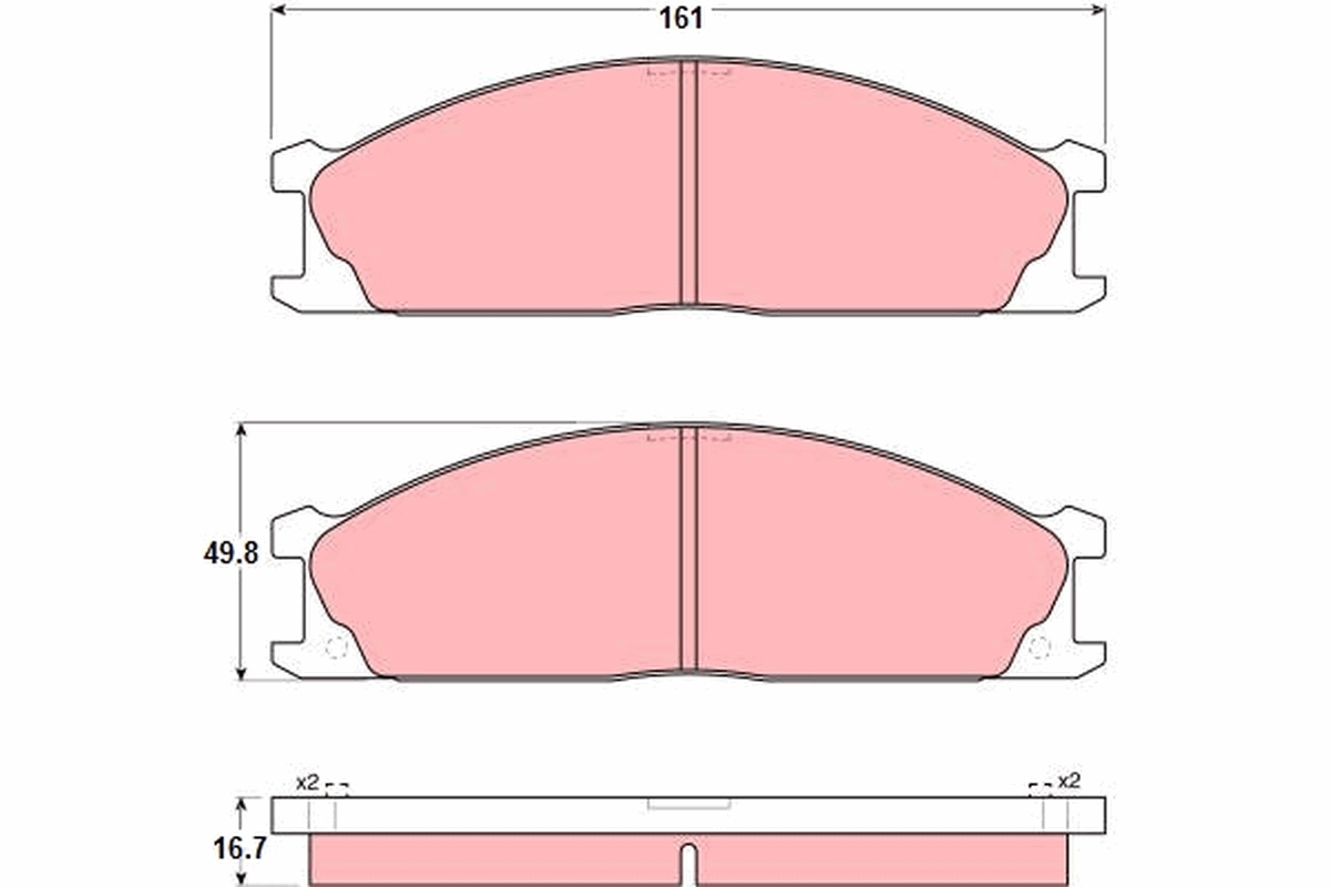 Placute frana TRW GDB1017