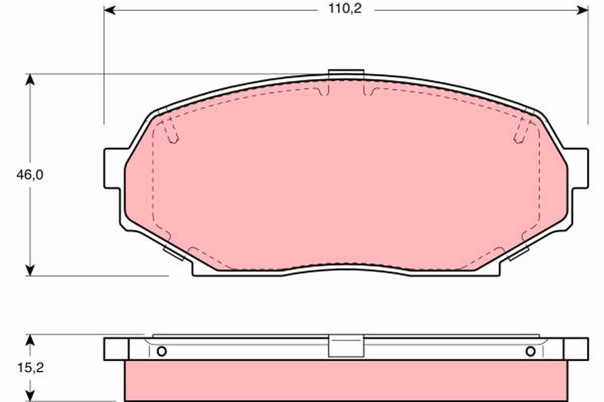 Placute frana TRW GDB1028