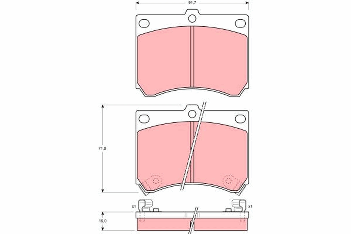 Placute frana TRW GDB1029