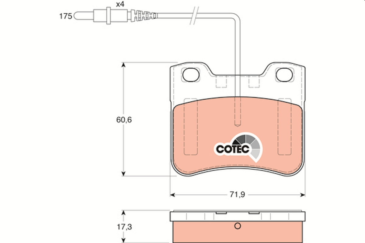 Placute frana TRW GDB1031