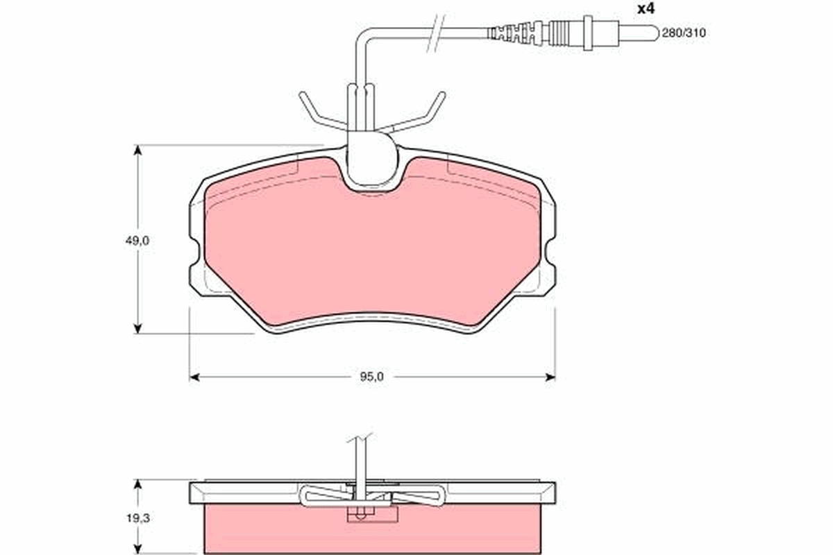 Placute frana TRW GDB1039