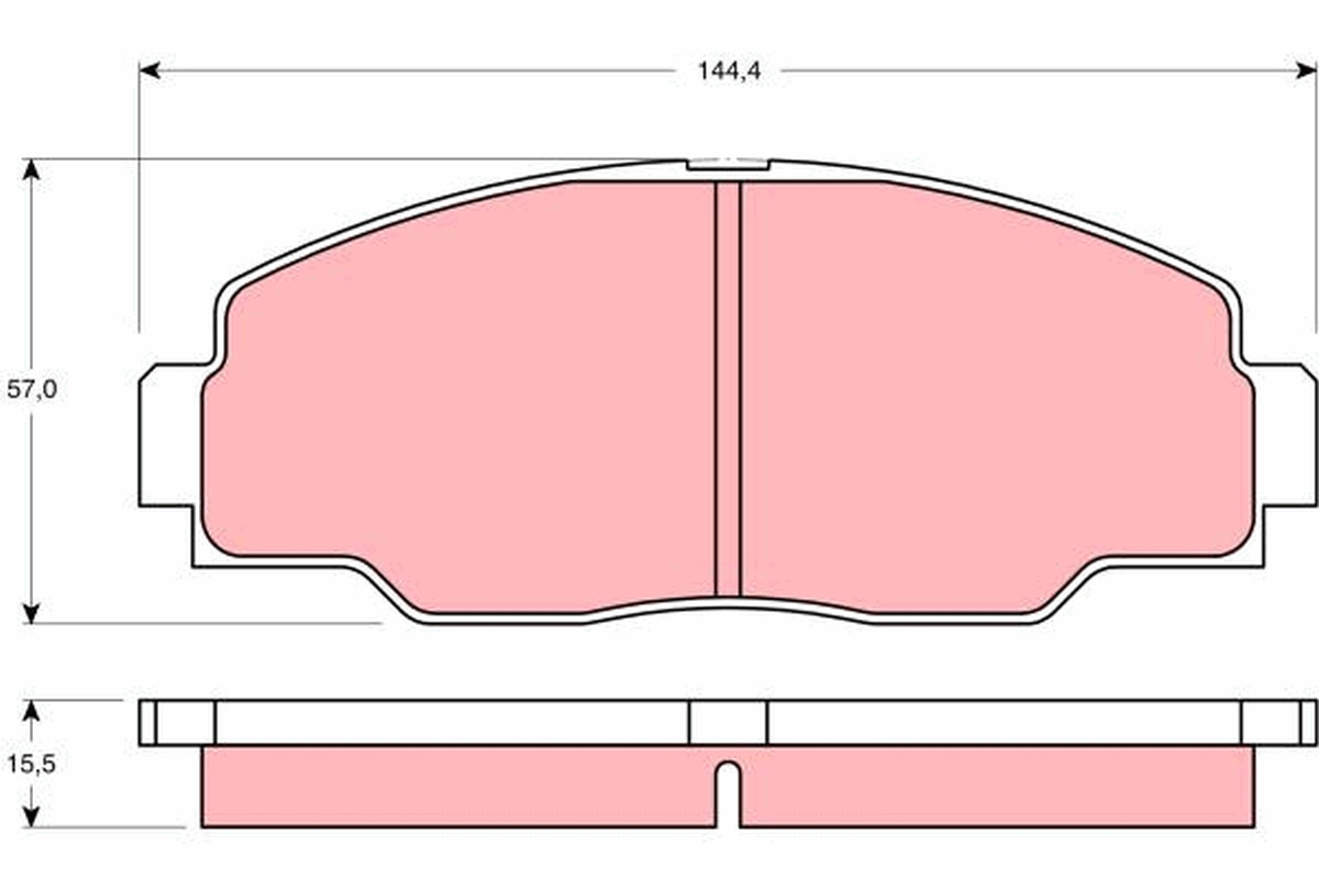 Placute frana TRW GDB1042