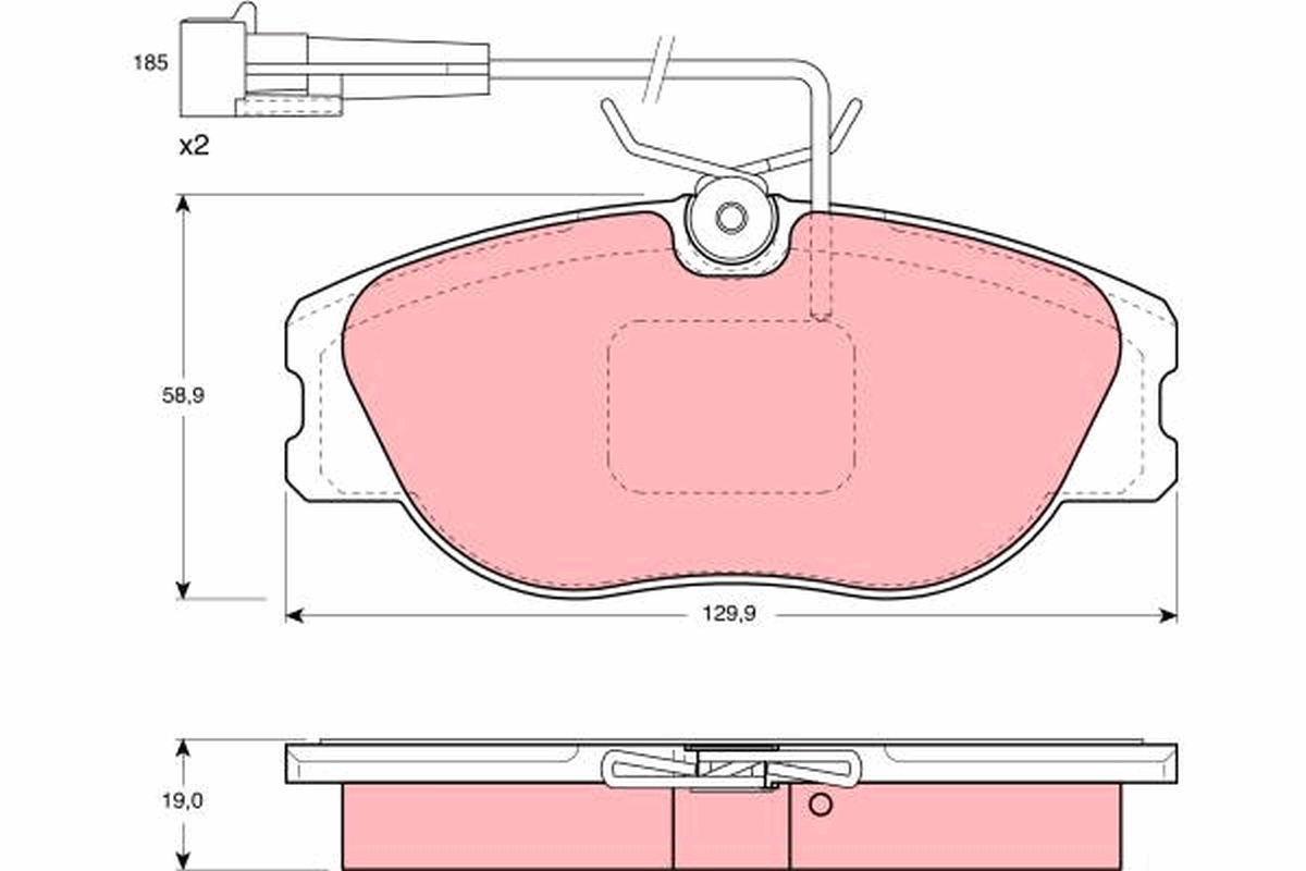 Placute frana TRW GDB1058