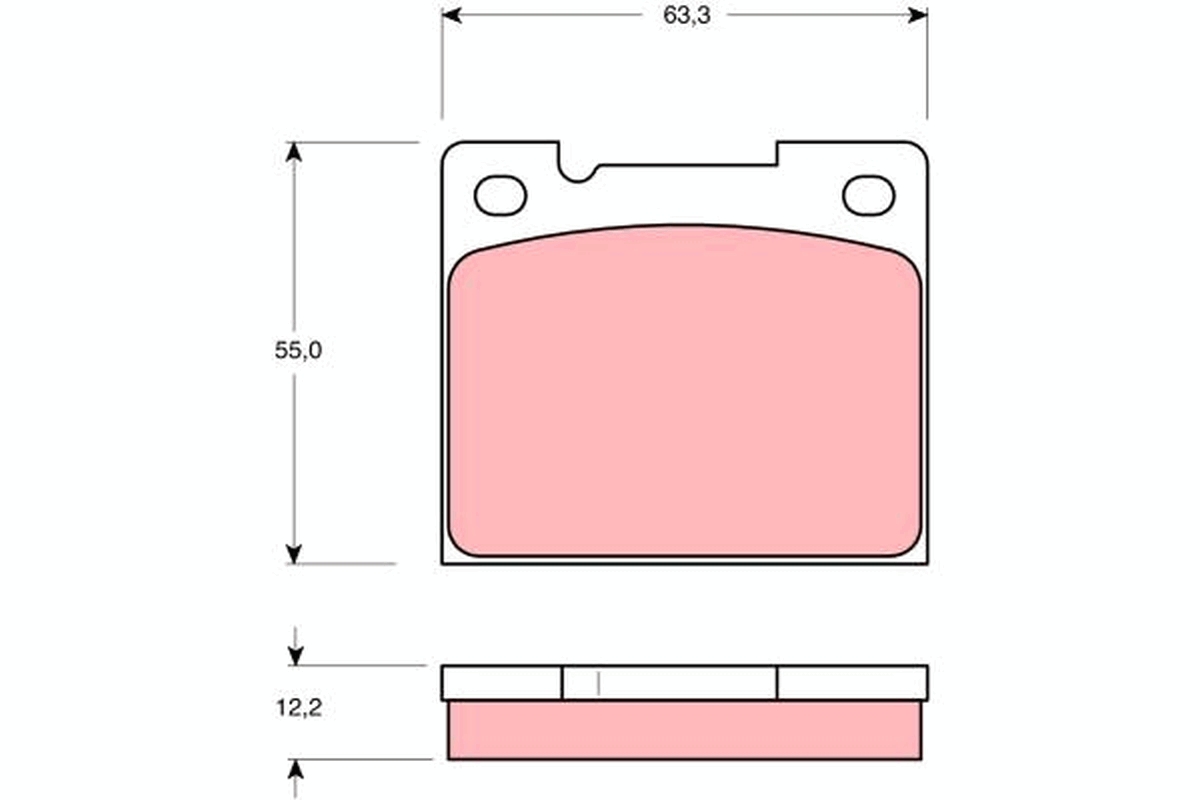 Placute frana TRW GDB1066