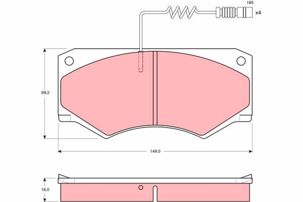 Placute frana TRW GDB1067